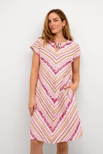 Afbeelding in Gallery-weergave laden, CRPeony Dress -Kim Fit 10612574 lime multi jacquar
